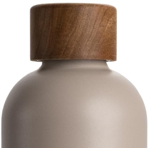 T&N Bouteille Isotherme 1L en Acier Inoxydable Étanche pour Boissons Gazeuses, Conserve le Froid 29h et la Chaleur 14h, — Mud Grey