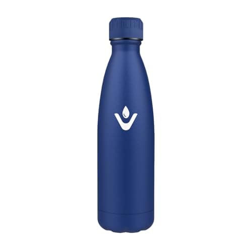 Bouteille Isotherme Inox 500ml pour Sport et Voyage Étanche et Réutilisable, Gourde Métal Woman and Man — Bleu Foncé
