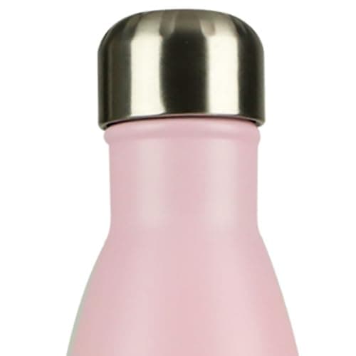 Mont-Clair Gourde isotherme sans BPA 500ml - 24h froid & 12h chaud, Bouteille d'eau inox durable - Noir — Rose