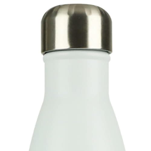 Mont-Clair Gourde isotherme sans BPA 500ml - 24h froid & 12h chaud, Bouteille d'eau inox durable - Noir — Blanc