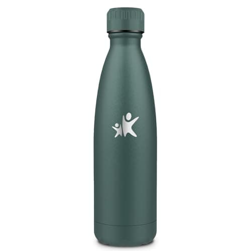 Goude Grsta Isotherme 500ml pour l'École, Camping et Voyages, Maintien la Température Froid & Chaud, Bouteille Réutilisa — Vert Kaki
