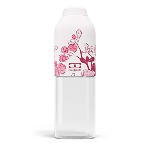 Monbento Bouteille d'Eau MB Positive M Natural Cream 500ml Hermétique pour Bureau Sport Pique-Nique Sans BPA Zéro Déchet — Graphic Magnolia