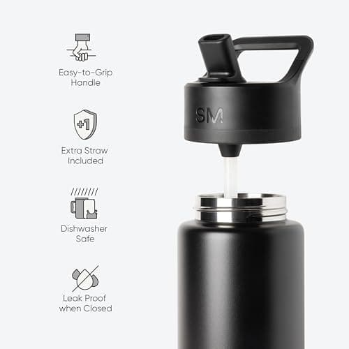 Gourde isotherme enfant Simple Modern | Aluminium inoxydable | Activité outdoor | Évapore lent | 530ml | Birch Almond