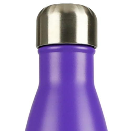 Mont-Clair Gourde isotherme sans BPA 500ml - 24h froid & 12h chaud, Bouteille d'eau inox durable - Noir — Violet