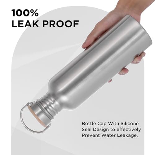 Gourde isotherme en Acier Inoxydable 500 ml Sans BPA Anti-fuite, Idéale pour Sport Fitness Bureau Extérieur, Bouteille D