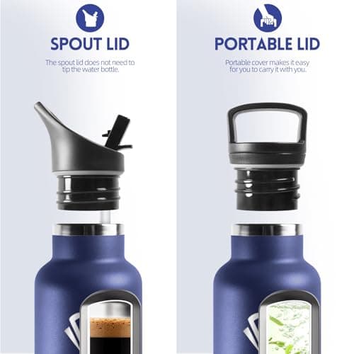 Gourde HoneyHolly Isotherme Enfant 500ML Réutilisable Anti-Fuite