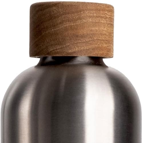 T&N Bouteille Isotherme 1L en Acier Inoxydable Étanche pour Boissons Gazeuses, Conserve le Froid 29h et la Chaleur 14h, — Stainless Steel Silver