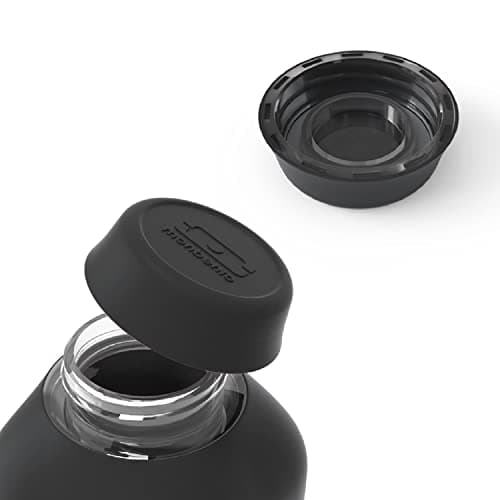 monbento Bouteille d'Eau MB Positive M Onyx 500ml - Compakte - idéale pour Bureau, Sport ou Pique-Nique - Sans BPA - Zér