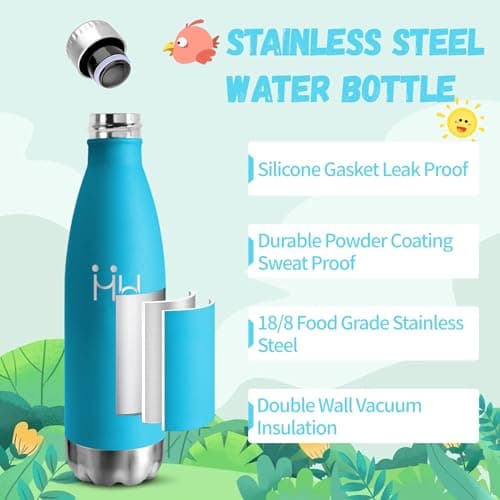 Gourde Isotherme HoneyHolly 500ML Inox sans BPA pour Sport et Outdoor
