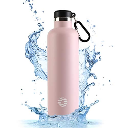 Gourde Isotherme FEIJIAN 750ml/1L - Bouteille Inox Bouche Standard pour Sportifs - Sans BPA et Cadeau Idéal — Rose/750 Ml