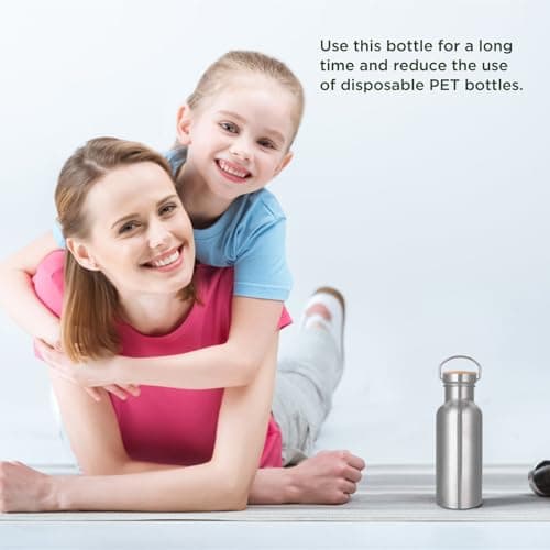 Gourde isotherme en Acier Inoxydable 500 ml Sans BPA Anti-fuite, Idéale pour Sport Fitness Bureau Extérieur, Bouteille D
