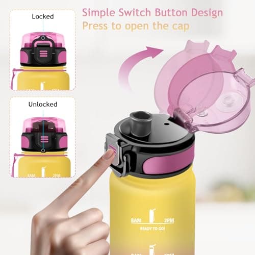 Gourde Sport Vikaster Sans BPA Étanche & Réutilisable Pour Enfant & Adulte
