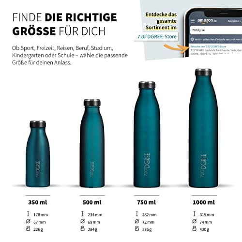 Bouteille Isotherme DGREE Acier Inoxydable 350ml Vert - Idéale pour Enfants et Sport | Qualité Supérieure | Revêtement D