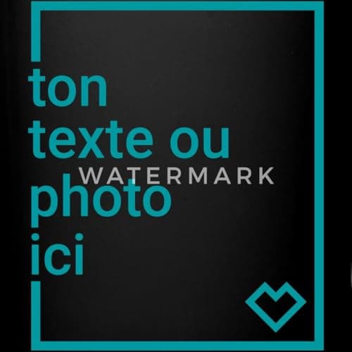 Spreadshirt Mug Personnalisé avec Texte ou Photo - Tasse Noire Unique - Offre Parfaite pour les Cadeaux Personnalisés