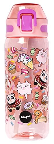 Fringoo Gourde Enfant Haute Qualité 100% sans Bisphénol A | Pour Garçons et Filles | École Primaire - 600 ml/20Oz — Animal Treats