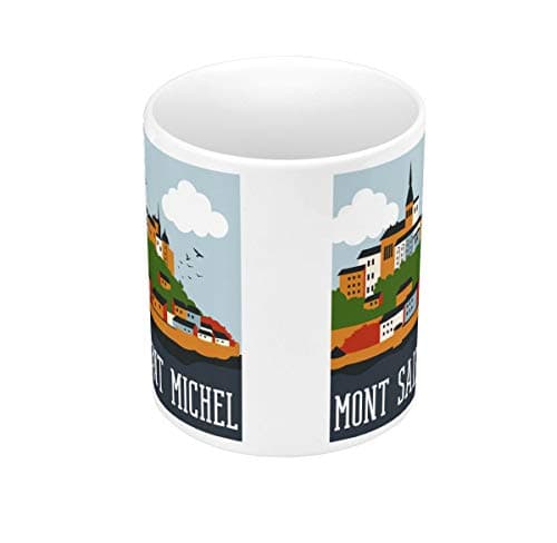 Tasse Mont Saint-Michel Historique Français Normandie Café Thé Adultes Voyageurs Visiteurs