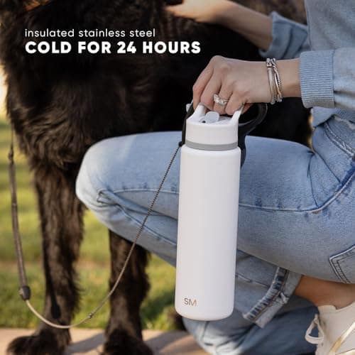 Gourde isotherme enfant Simple Modern | Aluminium inoxydable | Activité outdoor | Évapore lent | 530ml | Birch Almond
