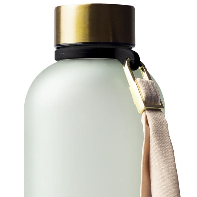 MAMEIDO Gourde 1,5 l | Design Plastique | Marqueur de Temps de Motivation — Desert Sage Gold