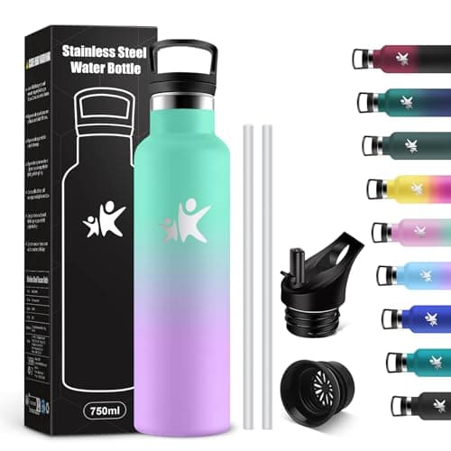 Gourde Isotherme KollyKolla 750ml pour Voyage et Bureau Sans BPA