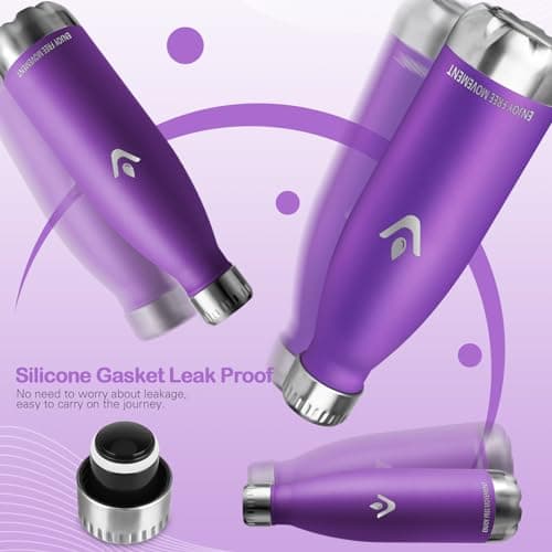 Gourde Vikaster 500ml isotherme sans BPA inox pour adulte, sport et gym
