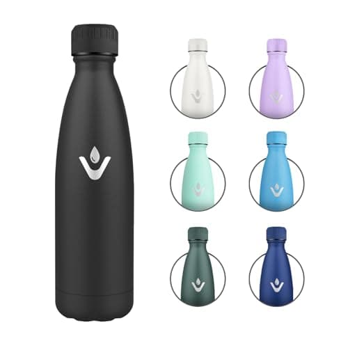 Gourde Isotherme Inox 500ml pour Adulte et Enfant - Étanche, Double Paroi, sans BPA, Bureau, École, Sport