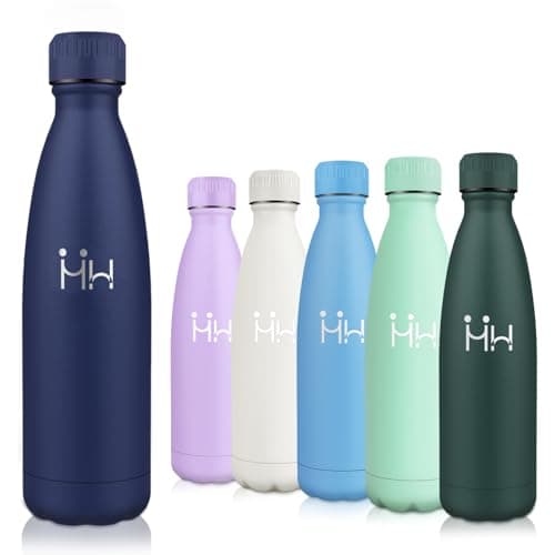 Motswedi Gourde Isotherme 500ml sans BPA, Anti-Fuite 24h Froid & 12h Chaud, Gourde Inox pour Enfants & Adultes, Sport, G