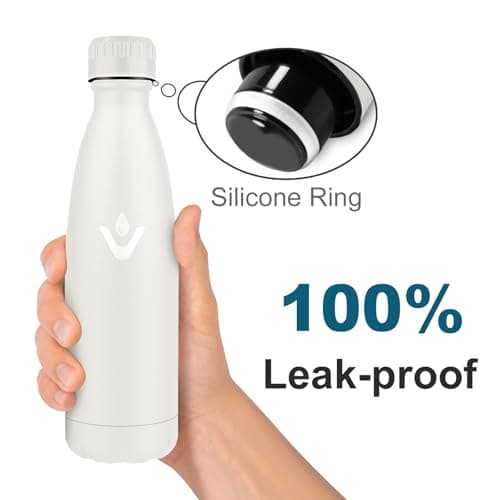 Bouteille Isotherme Inox 500ml pour Sport et Voyage Étanche et Réutilisable, Gourde Métal Woman and Man