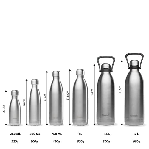 Bouteille Isotherme Inox 500ml - Étanche, Sans BPA & Réutilisable - Gourde pour Sport, Voyage, Bureau et Randonnée