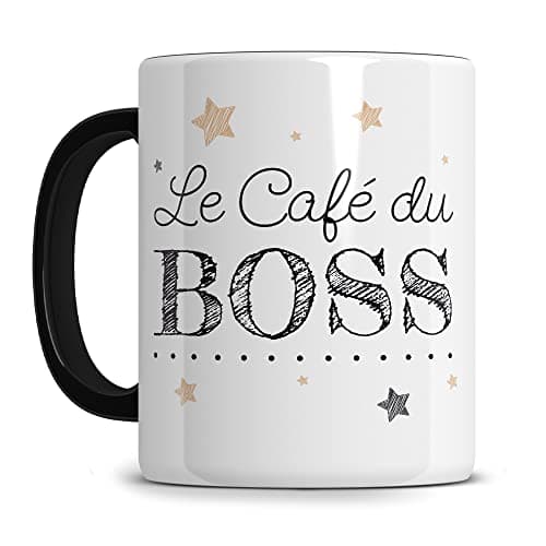 Mug Personnalisé Original Star Mug Noir avec Texte personnalisable – Cadeau Completement Original 330ML pour Anniversair