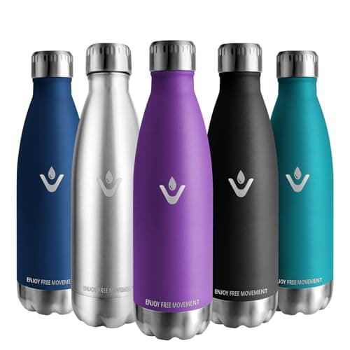 Gourde Vikaster 500ml isotherme sans BPA inox pour adulte, sport et gym