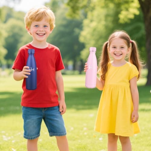 Bouteille Isotherme Gourde 500ML Inox Réutilisable - Bureau École Sport
