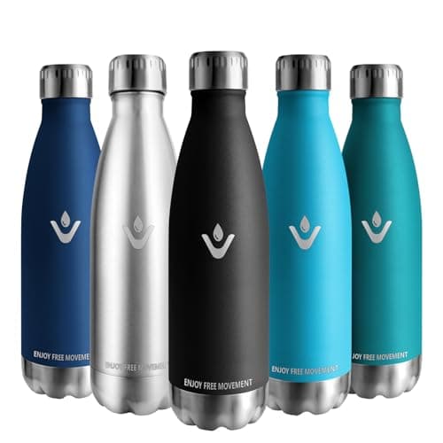 Gourde Vikaster isotherme 500ml inox Sans-BPA Etanche pour Adulte Sport Gym École Extérieur