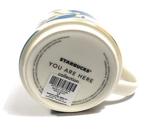 Starbucks Tasse à Café Bleu Clair Céramique Vous Êtes Ici 16oz Collectible USA Populaire