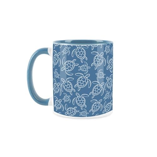 Mug en Céramique Thermique – Tasse Marine Bleu Claire pour Café/Thé – Tasse Nautique Résistante