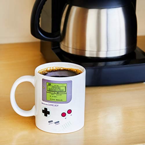 Tasse Changeante de Chaleur Gameboy - Cadeau Officiel pour Gamers et Nerds, 290ml (10 fl oz), Noir