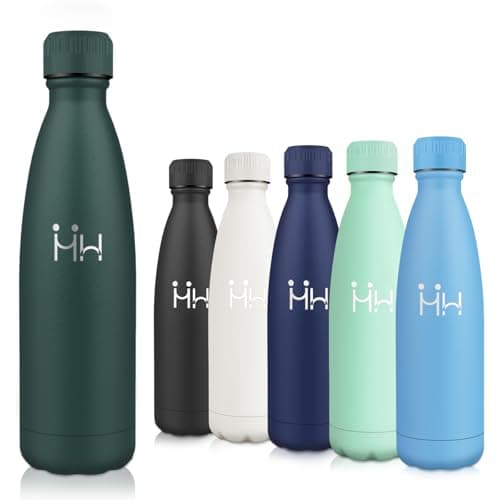 Motswedi Gourde Isotherme Violet Clair, Réutilisable 500ml, pour Enfant et Adulte, Randonnée & Sport 24h Froid 12h Chaud — Vert Armée-750ml