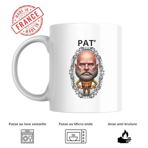 Fapadjo Mug Personnalisable Photo Texte, Tasse Café Prénom, Cadeau Anniversaire et Naissance, Souvenir Collegen