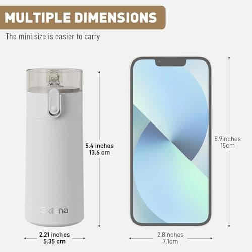 Petite Gourde Exllena Isotherme Gris Clair pour Sport et Bureau avec Paille OUVrage Facile et Ultra-Compact