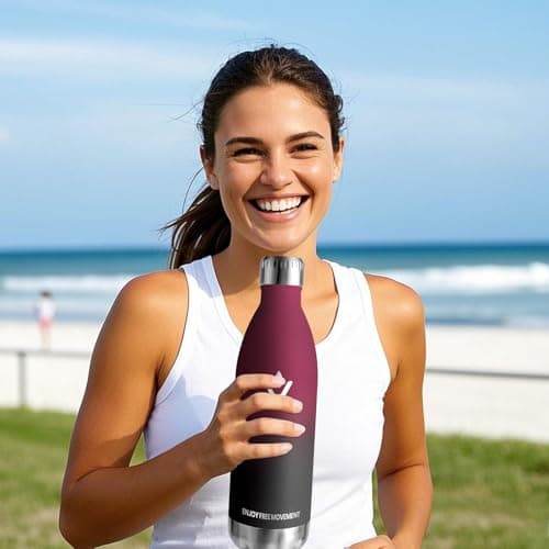 Gourde Isotherme Inox 1000ML pour Boissons Chaudes et Froides - Bouteille Double Mur Étanche Sans BPA