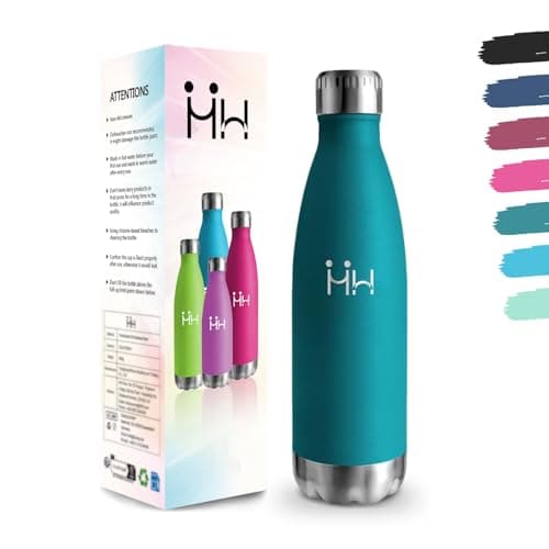 Motswedi Gourde Isotherme 500ml, 24h Froid & 12h Chaud, sans BPA pour Randonnée & Sport, Réutilisable — Vert Mousse-500ml