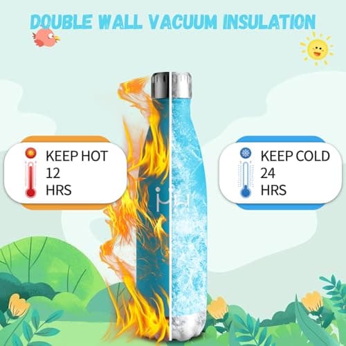 Gourde Isotherme HoneyHolly 500ML Inox sans BPA pour Sport et Outdoor