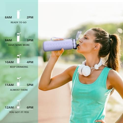 Bouteille d'eau Vikaster sans BPA, Étanche & Réutilisable pour le Sport et les Activités Outdoor, Gourde Randonnée Yoga