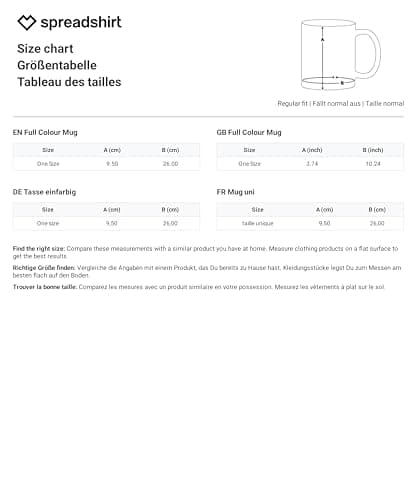 Spreadshirt Mug Personnalisé avec Texte ou Photo - Tasse Noire Unique - Offre Parfaite pour les Cadeaux Personnalisés