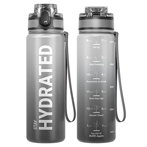 Bouteille d'Eau Sahara Sailor 1L, Sportive & Étanche pour Sport et Camping, Sans BPA et Reutilisable avec Marqueur de Te — Tai Chi