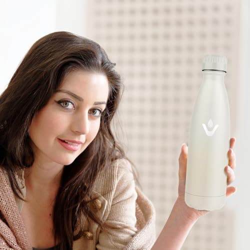 Bouteille Isotherme Inox 500ml pour Sport et Voyage Étanche et Réutilisable, Gourde Métal Woman and Man