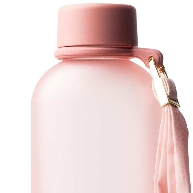MAMEIDO Gourde 1,5 l | Design Plastique | Marqueur de Temps de Motivation — Flamingo (+ Sport Loop)