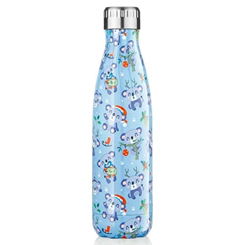 Lalafancy Bouteille d'eau en Acier Inoxydable Sans BPA pour Outdoor & Travail - Thermos Double Paroi 24h Froid & 12h Cha — Koala-500ml
