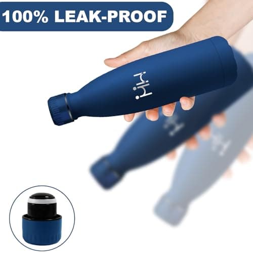 Gourde Isotherme Inox 500ml Anti Fuite pour École et Voyage