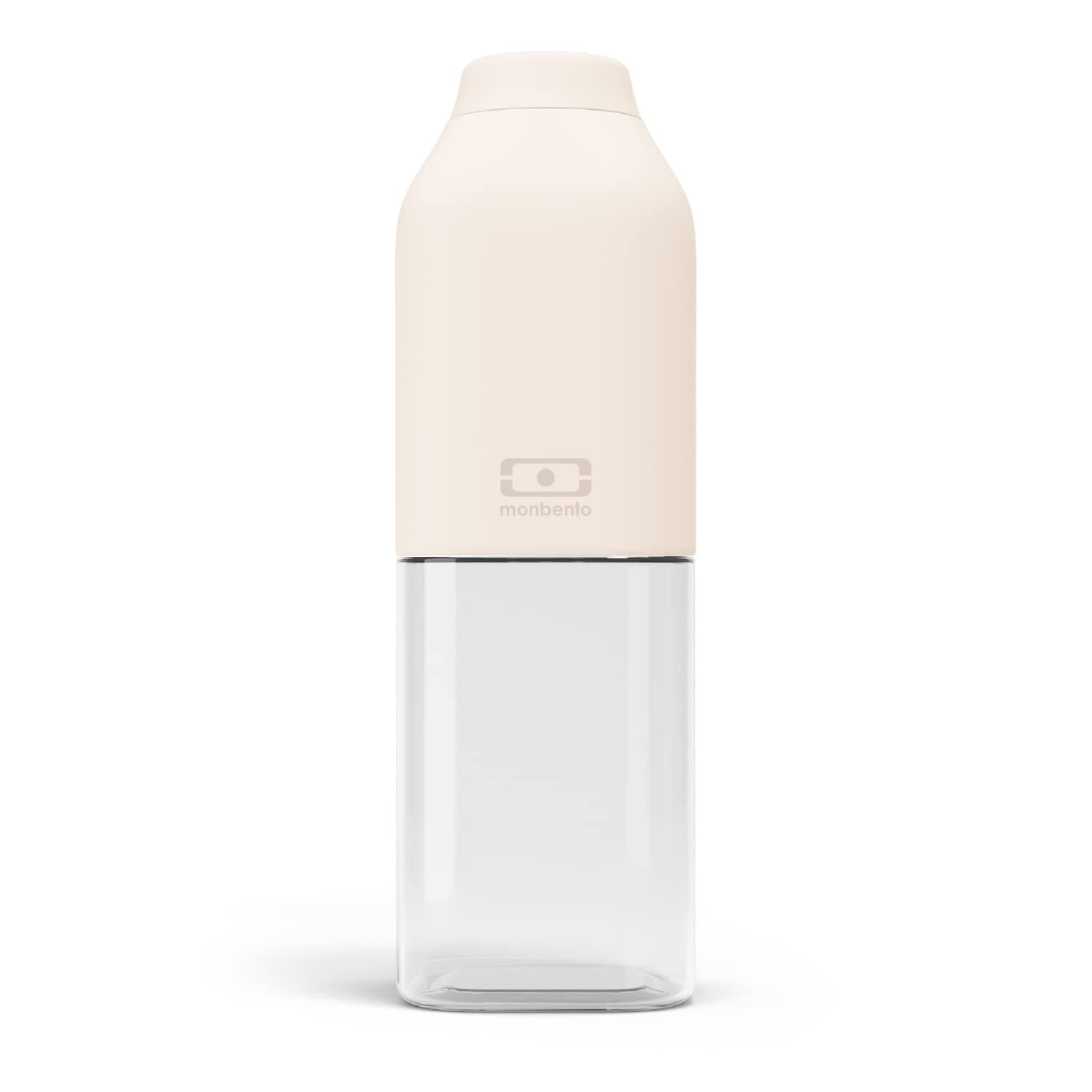 Monbento Bouteille d'Eau MB Positive M Natural Cream 500ml Hermétique pour Bureau Sport Pique-Nique Sans BPA Zéro Déchet