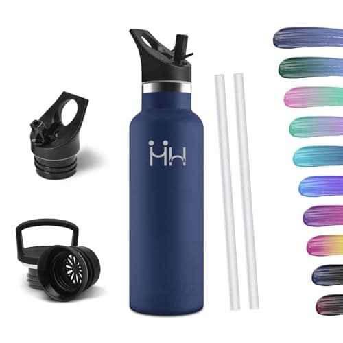 HoneyHolly Bouteille Isotherme en Acier Inoxydable 500ml pour Enfants et Adultes - Isolation Anti-Fuite et Sans BPA